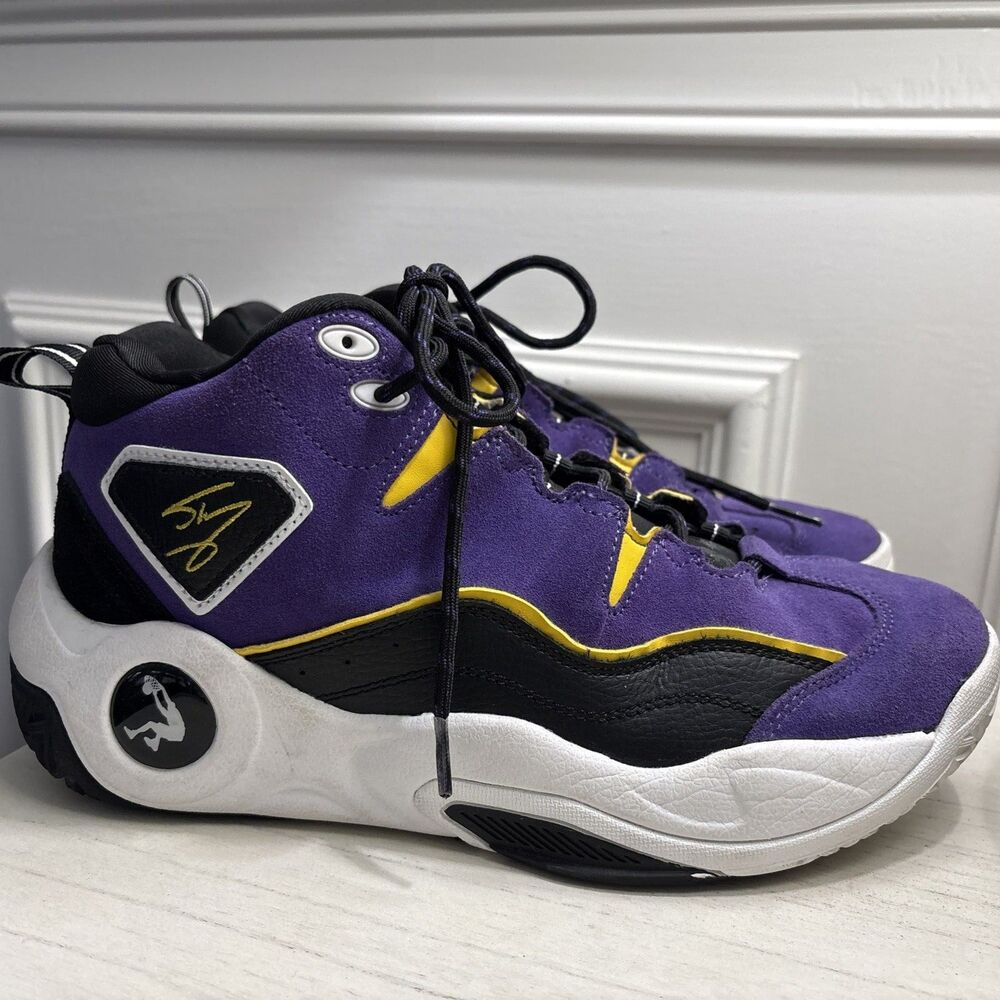 Shaq H.O.F. Basketball Shoes – Purple & Yellow – Men’s Size 9.5